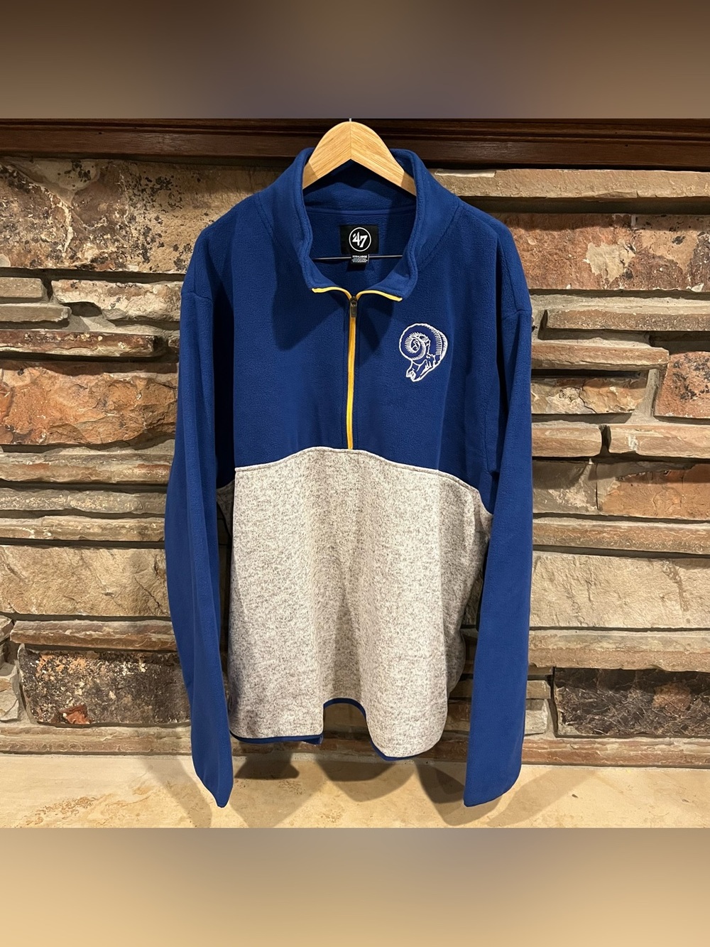 ’47 Los Angeles Rams Legacy Fleece Half-Zip Pullover Jacket